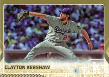 2015 Topps - Gold #451 Clayton Kershaw Front