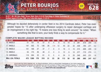 2015 Topps - Gold #628 Peter Bourjos Back