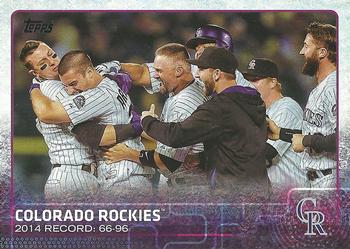 2015 Topps - Rainbow Foil #168 Colorado Rockies Front