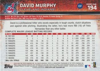 2015 Topps - Rainbow Foil #194 David Murphy Back