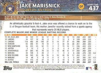 2015 Topps - Rainbow Foil #437 Jake Marisnick Back