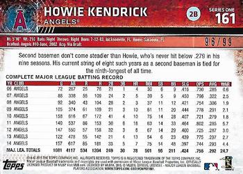2015 Topps - Snow Camo #161 Howie Kendrick Back