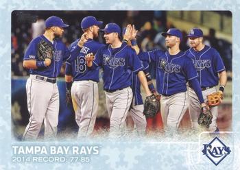 2015 Topps - Snow Camo #669 Tampa Bay Rays Front
