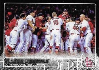 2015 Topps - Black #648 St. Louis Cardinals Front