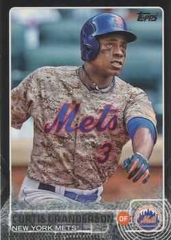 2015 Topps - Black #4 Curtis Granderson Front