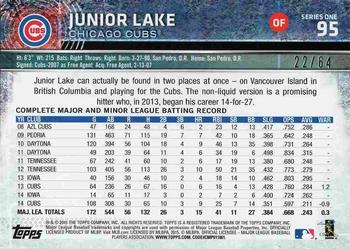 2015 Topps - Black #95 Junior Lake Back