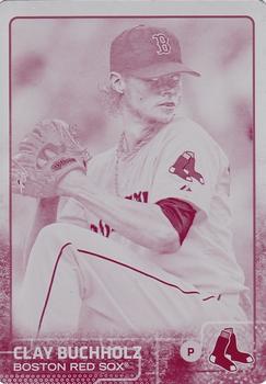 2015 Topps - Printing Plates Magenta #211 Clay Buchholz Front
