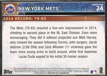 2015 Topps - Framed #24 New York Mets Back