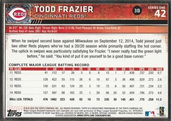 2015 Topps - Framed #42 Todd Frazier Back