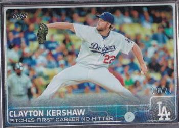 2015 Topps - Framed #317 Clayton Kershaw Front