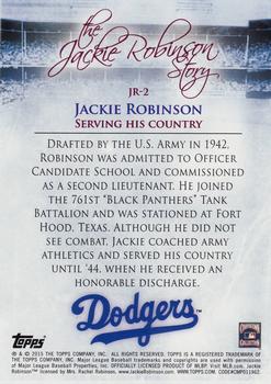 2015 Topps - The Jackie Robinson Story #JR-2 Serving His Country Back