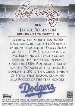 2015 Topps - The Jackie Robinson Story #JR-6 Breaking the MLB Color Barrier Back