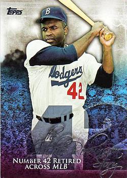 2015 Topps - The Jackie Robinson Story #JR-10 Number 42 Retired across MLB Front