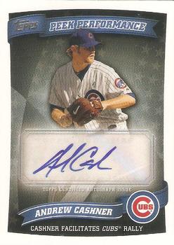 2010 Topps Update - Peek Performance Autographs #PPA-AC Andrew Cashner Front