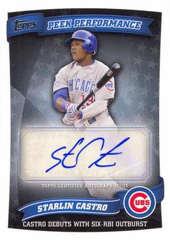 2010 Topps Update - Peek Performance Autographs #PPA-SC Starlin Castro Front