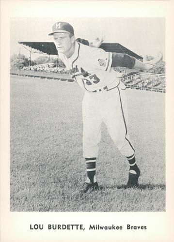 1961 Jay Publishing Milwaukee Braves Set C #NNO Lew Burdette Front