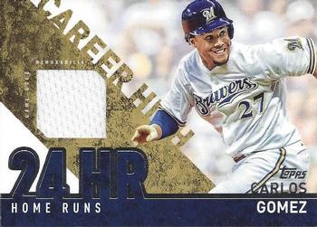 2015 Topps - Career High Relics (Series One) #CRH-CG Carlos Gomez Front