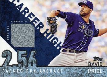 2015 Topps - Career High Relics (Series One) #CRH-DPE David Price Front