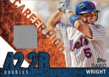 2015 Topps - Career High Relics (Series One) #CRH-DW David Wright Front