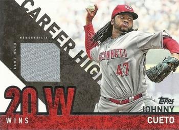 2015 Topps - Career High Relics (Series One) #CRH-JC Johnny Cueto Front