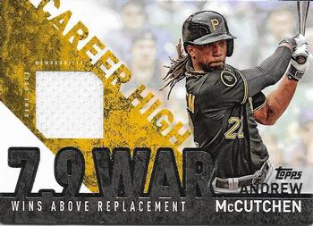 2015 Topps - Career High Relics (Series One) #CRH-AM Andrew McCutchen Front
