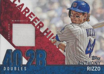 2015 Topps - Career High Relics (Series One) #CRH-AR Anthony Rizzo Front