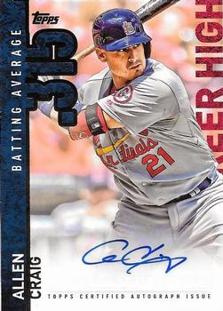 2015 Topps - Career High Autographs (Series One) #CH-AC Allen Craig Front