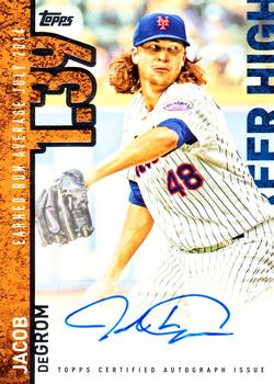 2015 Topps - Career High Autographs (Series One) #CH-JD Jacob deGrom Front