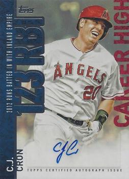 2015 Topps - Career High Autographs (Series One) #CH-CC C.J. Cron Front