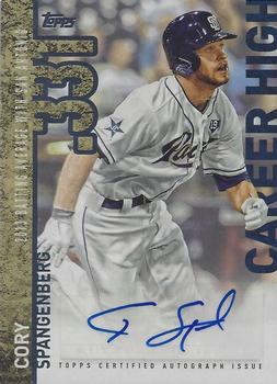 2015 Topps - Career High Autographs (Series One) #CH-CSP Cory Spangenberg Front