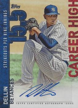 2015 Topps - Career High Autographs (Series One) #CH-DB Dellin Betances Front