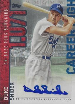2015 Topps - Career High Autographs (Series One) #CH-DS Duke Snider Front