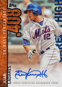 2015 Topps - Career High Autographs (Series One) #CH-JL Juan Lagares Front