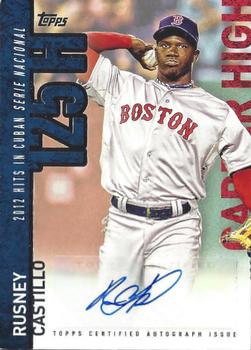 2015 Topps - Career High Autographs (Series One) #CH-RC Rusney Castillo Front