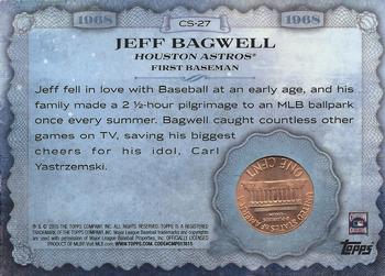 2015 Topps - Birth Year Coin and Stamp Penny #CS-27 Jeff Bagwell Back