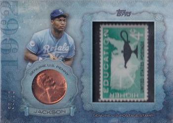 2015 Topps - Birth Year Coin and Stamp Penny #CS-09 Bo Jackson Front