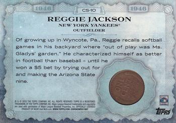 2015 Topps - Birth Year Coin and Stamp Penny #CS-10 Reggie Jackson Back