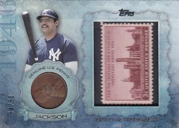 2015 Topps - Birth Year Coin and Stamp Penny #CS-10 Reggie Jackson Front
