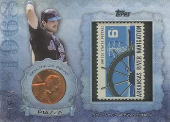 2015 Topps - Birth Year Coin and Stamp Penny #CS-13 Mike Piazza Front