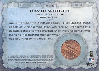 2015 Topps - Birth Year Coin and Stamp Penny #CS-25 David Wright Back