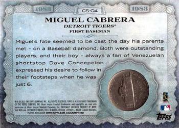 2015 Topps - Birth Year Coin and Stamp Nickel #CS-04 Miguel Cabrera Back