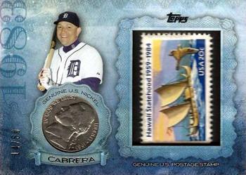 2015 Topps - Birth Year Coin and Stamp Nickel #CS-04 Miguel Cabrera Front