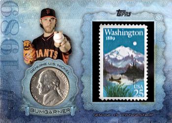 2015 Topps - Birth Year Coin and Stamp Nickel #CS-03 Madison Bumgarner Front