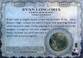 2015 Topps - Birth Year Coin and Stamp Nickel #CS-42 Evan Longoria Back