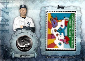 2015 Topps - Birth Year Coin and Stamp Dime #CS-11 Derek Jeter Front