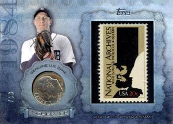 2015 Topps - Birth Year Coin and Stamp Dime #CS-20 Max Scherzer Front
