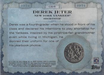 2015 Topps - Birth Year Coin and Stamp Dime #CS-11 Derek Jeter Back