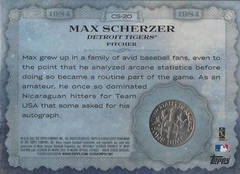 2015 Topps - Birth Year Coin and Stamp Dime #CS-20 Max Scherzer Back