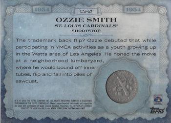 2015 Topps - Birth Year Coin and Stamp Dime #CS-21 Ozzie Smith Back