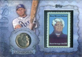 2015 Topps - Birth Year Coin and Stamp Dime #CS-42 Evan Longoria Front